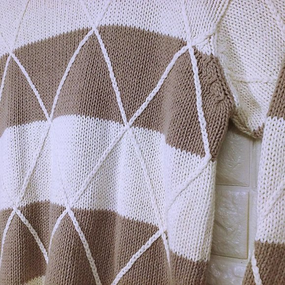 Vtg 80's MILANO Sweater Turtleneck Sz-Med Slouchy - Picture 4 of 9